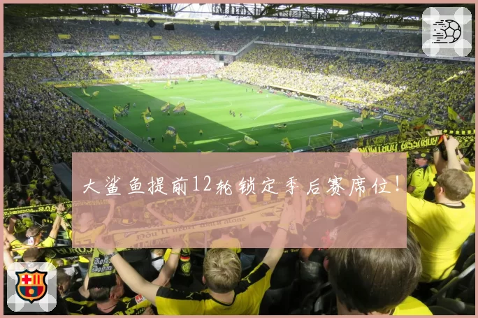 大鲨鱼提前12轮锁定季后赛席位！